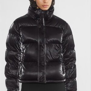 Aritzia The Super Puff Shorty, Liquid Shine Puffer Jacket